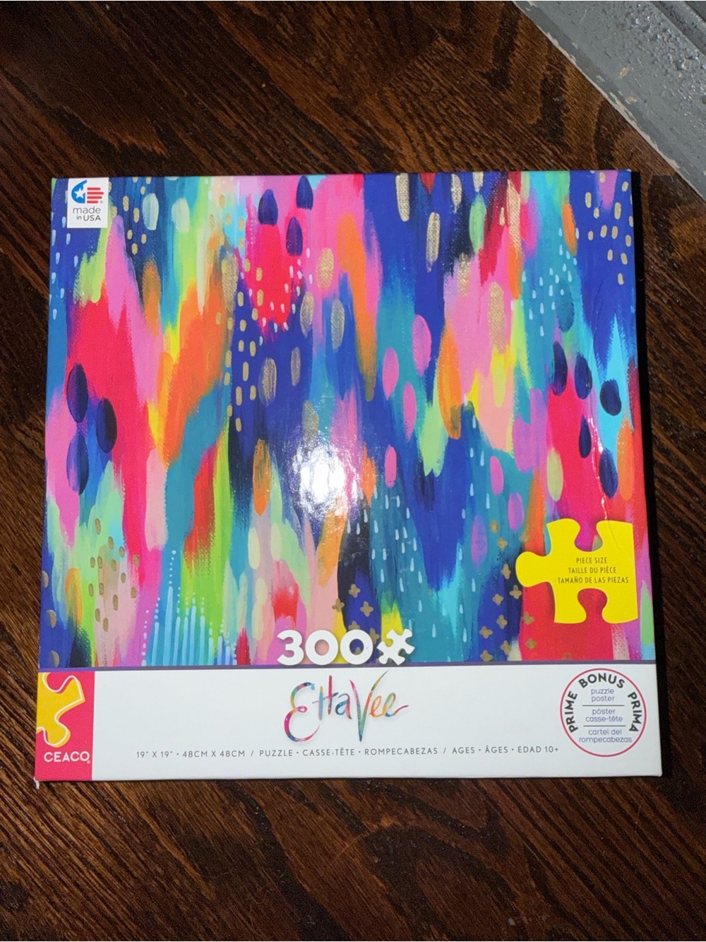 EttaVee Multicolor Abstract Home Art Puzzle - 300 Pieces